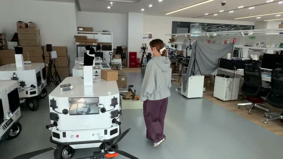 Point cloud of an indoor scene at HKUST(GZ) reconstructed by UniT.